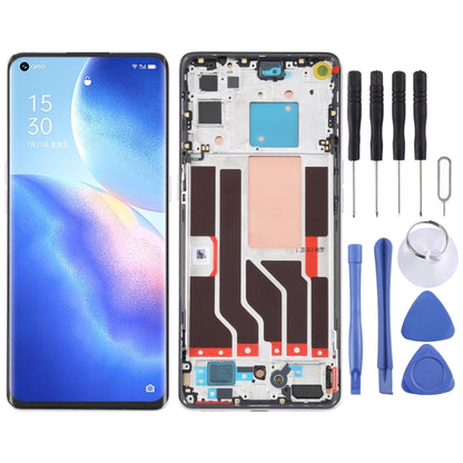 Écran LCD d'origine et numériseur complet avec cadre pour OPPO Reno5 Pro 5G
