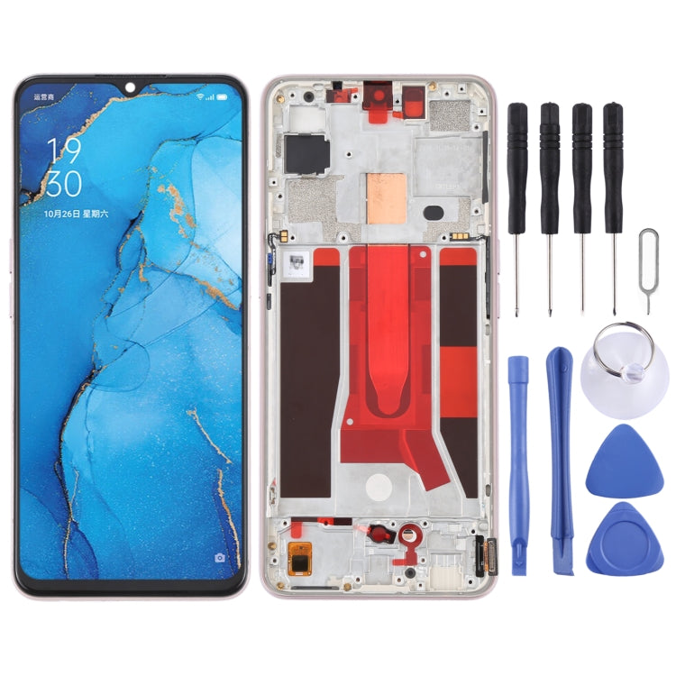 Écran LCD d'origine et numériseur, assemblage complet avec cadre, pour OPPO Reno3 5G/Reno3 Youth/F15/Find X2 Lite/K7 5G
