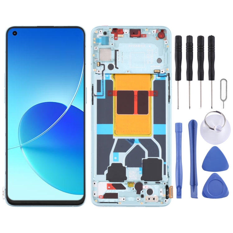 Écran LCD d'origine et numériseur, assemblage complet avec cadre pour OPPO Reno6 5G PEQM00 CPH2251