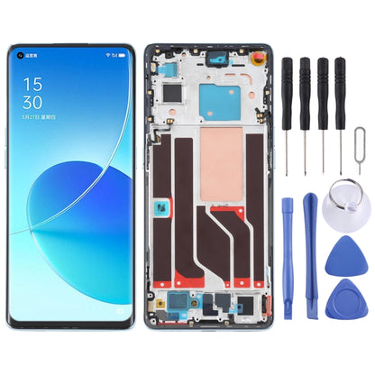 Écran LCD d'origine et numériseur, assemblage complet avec cadre pour OPPO Reno6 Pro 5G PEPM00 CPH2249