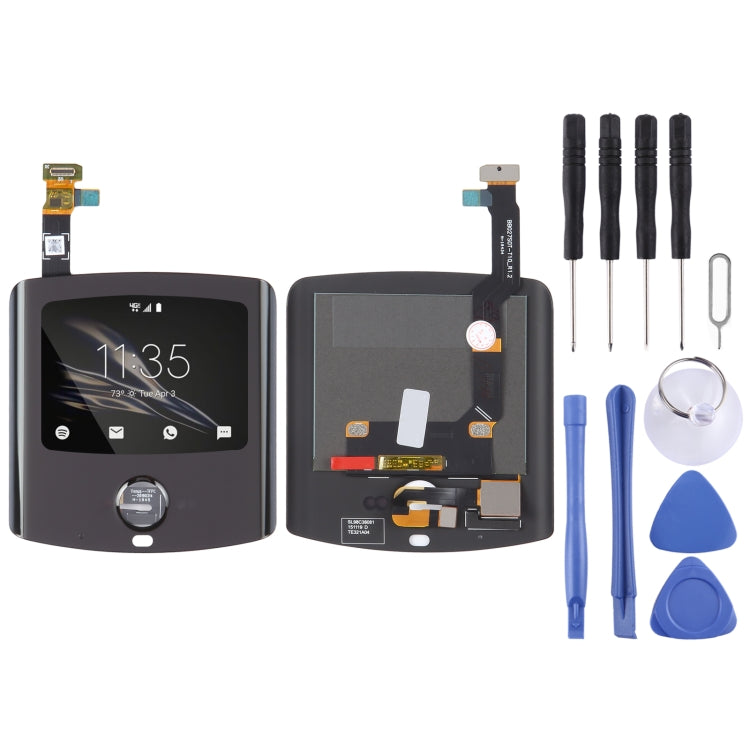 Écran LCD secondaire d'origine et numériseur complet pour Motorola Razr 2019