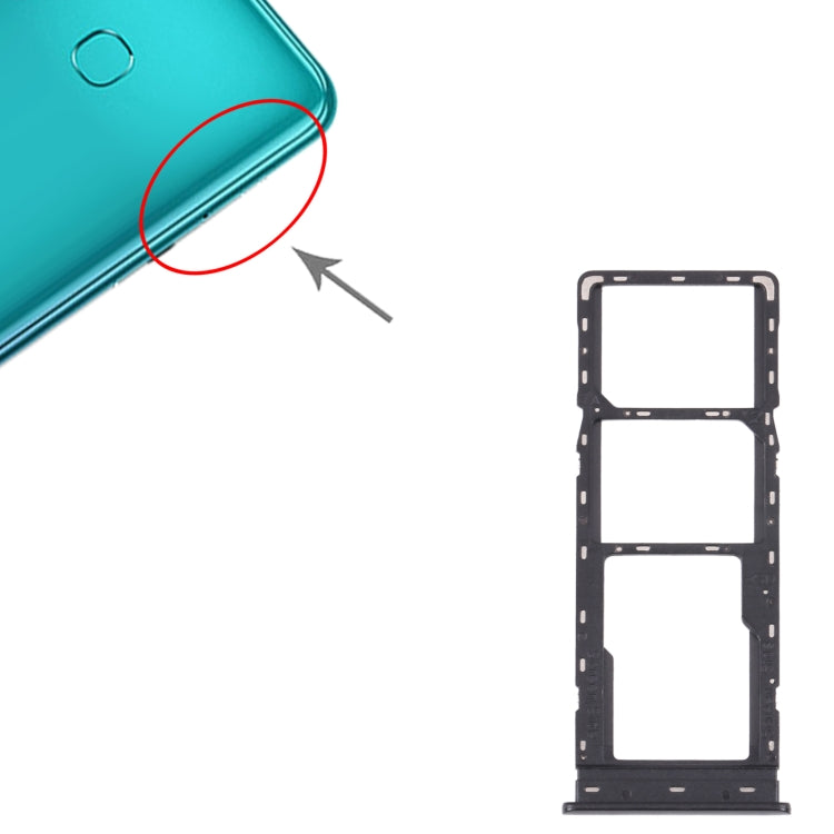 Pour Tecno Spark 5 Air/Spark 5 Pro/Spark 5 plateau de carte SIM + plateau de carte SIM + plateau de carte Micro SD