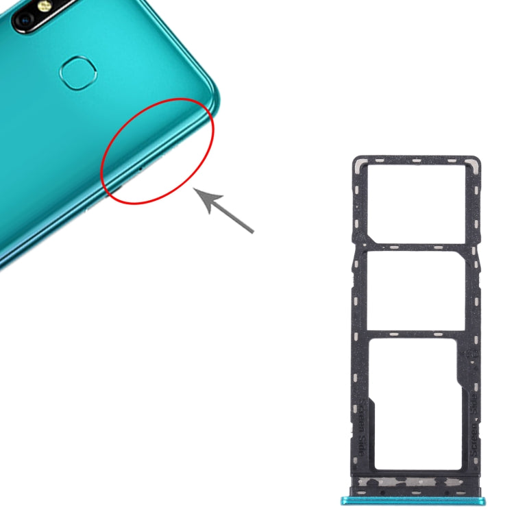 Pour Tecno Spark Go 2022/Spark 6 Go Plateau de carte SIM + Plateau de carte SIM + Plateau de carte Micro SD