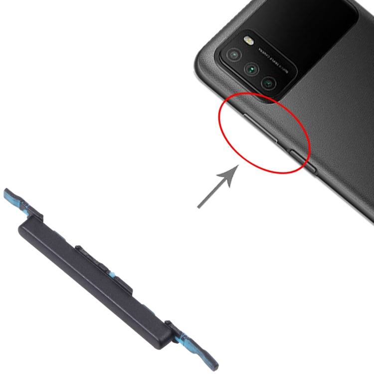 Bouton de contrôle du volume pour Xiaomi Poco M3 M2010J19CG M2010J19CI