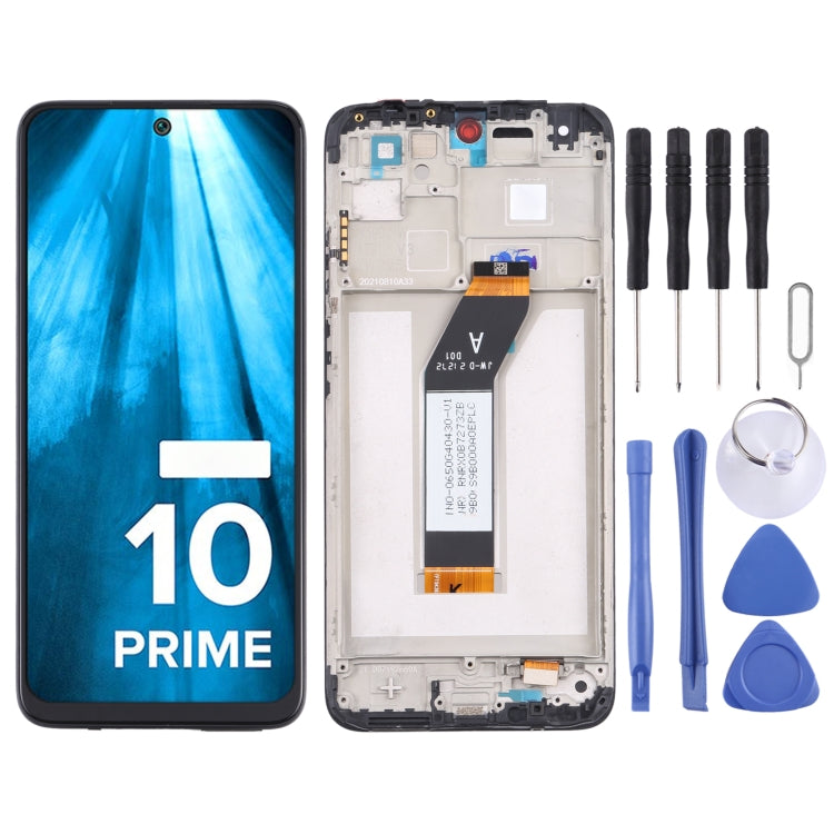 Écran LCD d'origine et numériseur complet avec cadre pour Xiaomi Redmi 10 Prime