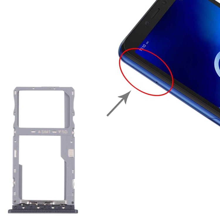 Plateau de carte SIM + plateau de carte Micro SD pour t-mobile REVVL 4 + 5062 5062W 5062Z