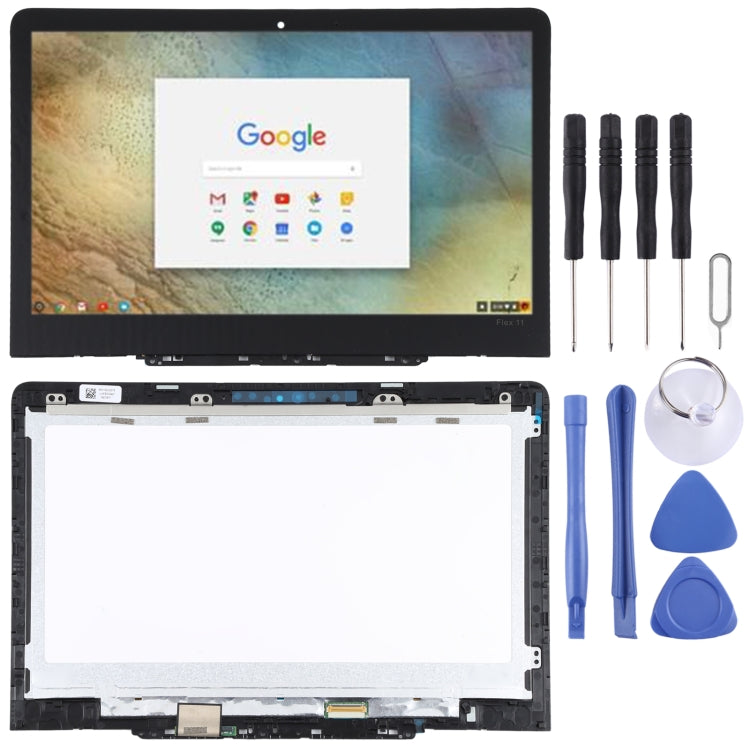 Écran LCD et numériseur complet avec cadre pour Lenovo Chromebook YOGA N23