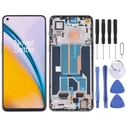 Pour OnePlus Nord 2 5G DN2101 DN2103 numériseur assemblage complet avec cadre écran LCD OEM