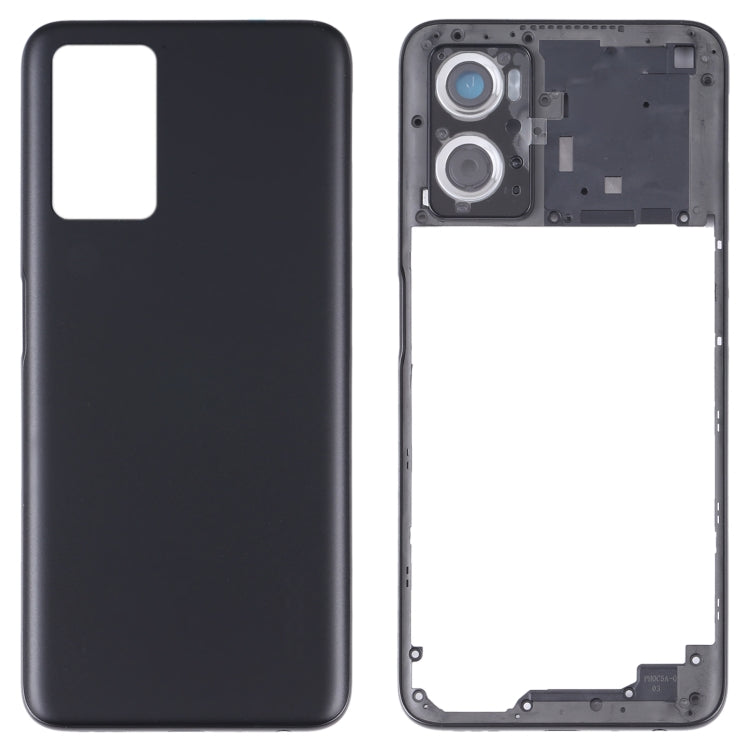 Pour couvercle arrière de batterie OPPO A36/A76 avec cadre central