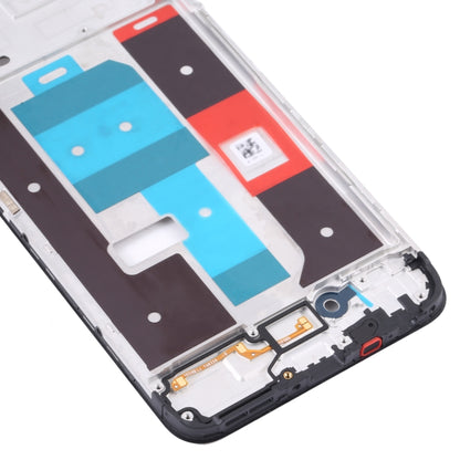 Pour Realme C35, boîtier avant, cadre LCD, plaque de lunette, For OPPO Realme C35