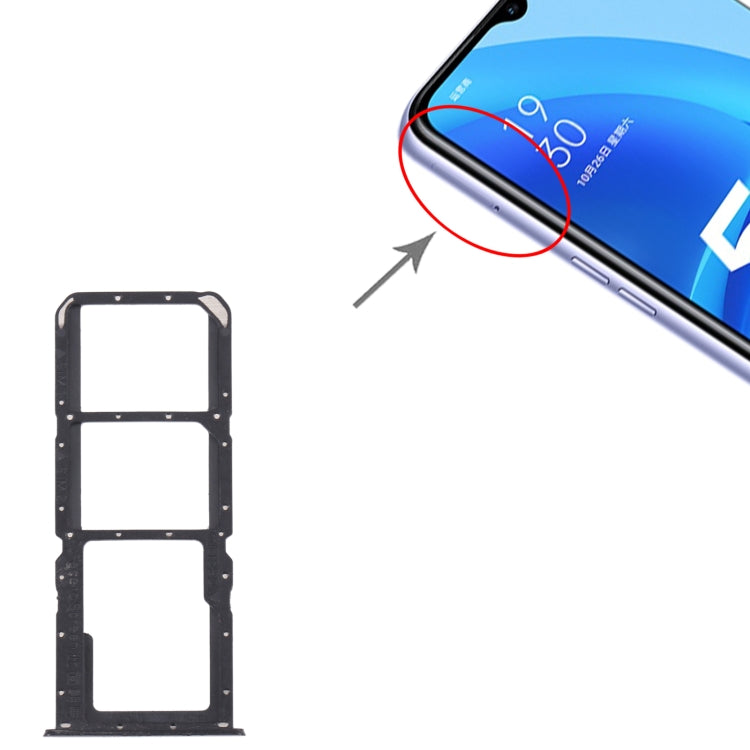 Pour OPPO A56 5G Plateau de carte SIM + Plateau de carte SIM + Plateau de carte Micro SD