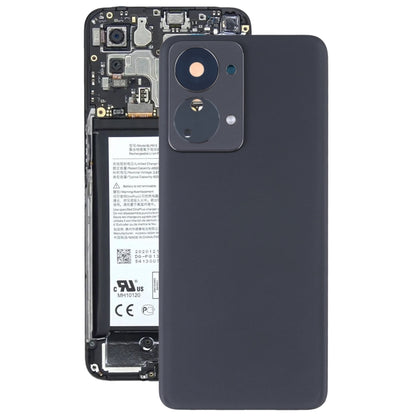 Pour OnePlus Nord 2T Couvercle arrière de la batterie avec objectif d'appareil photo