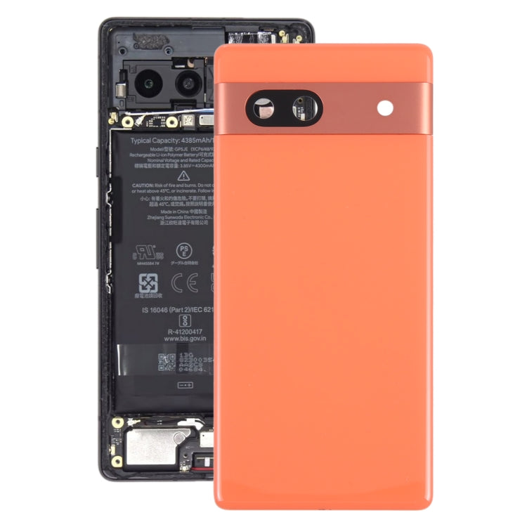 Pour Google Pixel 7A couvercle arrière de batterie d'origine avec couvercle d'objectif d'appareil photo