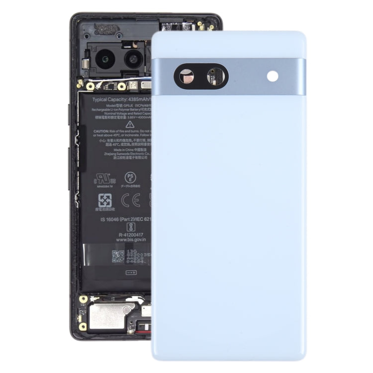 Pour Google Pixel 7A couvercle arrière de batterie d'origine avec couvercle d'objectif d'appareil photo