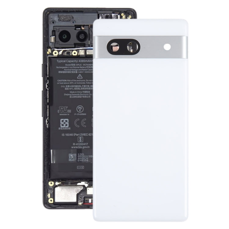 Pour Google Pixel 7A couvercle arrière de batterie d'origine avec couvercle d'objectif d'appareil photo