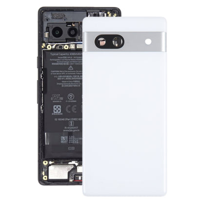Pour Google Pixel 7A couvercle arrière de batterie d'origine avec couvercle d'objectif d'appareil photo
