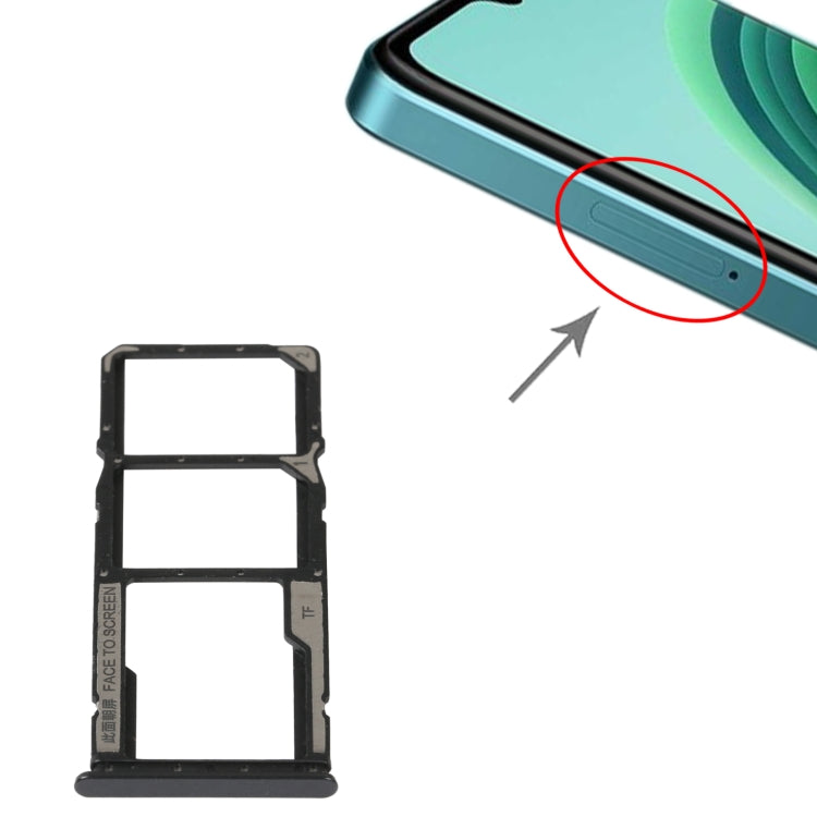 Plateau de carte SIM + plateau de carte SIM + plateau de carte Micro SD pour Xiaomi Redmi Note 11E