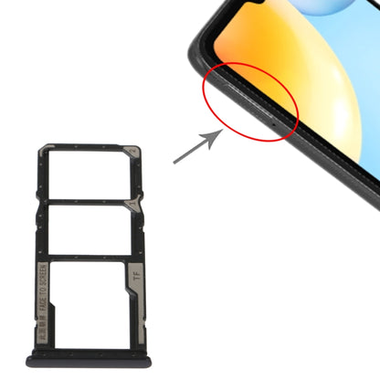 Plateau de carte SIM + plateau de carte SIM + plateau de carte Micro SD pour Xiaomi Redmi 10C/Redmi 10 India/Poco C40