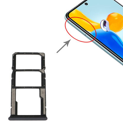Plateau de carte SIM + plateau de carte SIM + plateau de carte Micro SD pour Xiaomi Redmi Note 11S 5G
