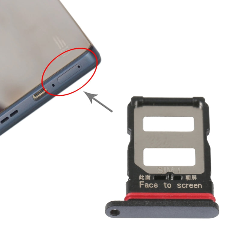 Pour Xiaomi Poco F4 Plateau de carte SIM + Plateau de carte SIM