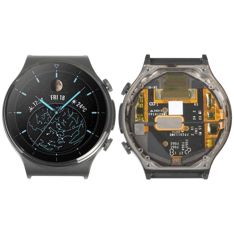 Écran LCD et numériseur en matériau saphir d'origine, assemblage complet avec cadre, pour Huawei Watch GT 2 Pro ECG Edition