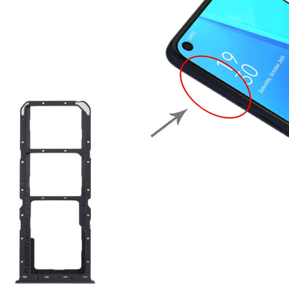 Pour OPPO A52 4G Plateau de carte SIM + Plateau de carte SIM + Plateau de carte Micro SD