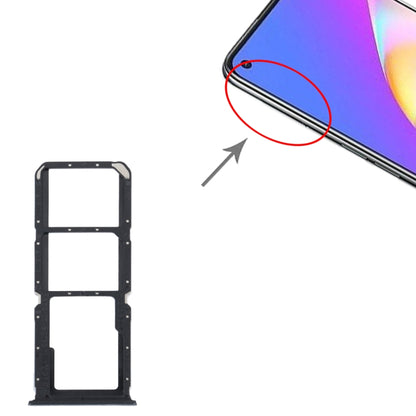 Pour OPPO Reno5 Lite / Reno5 F / A94 4G Plateau de carte SIM + Plateau de carte SIM + Plateau de carte Micro SD