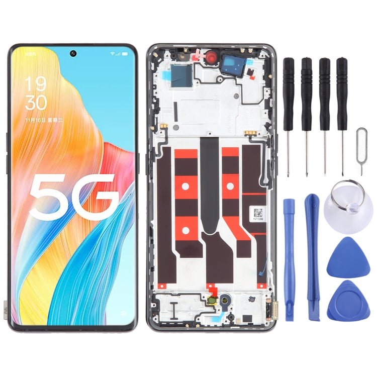 Écran LCD d'origine pour assemblage complet de numériseur OPPO A1 Pro avec cadre