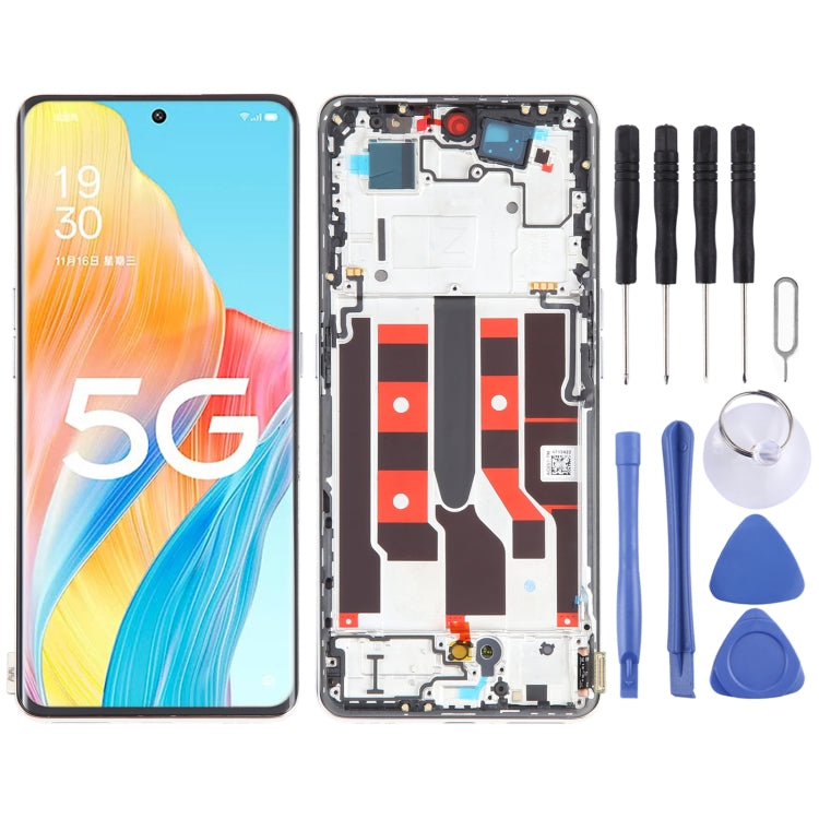Écran LCD d'origine pour assemblage complet de numériseur OPPO A1 Pro avec cadre