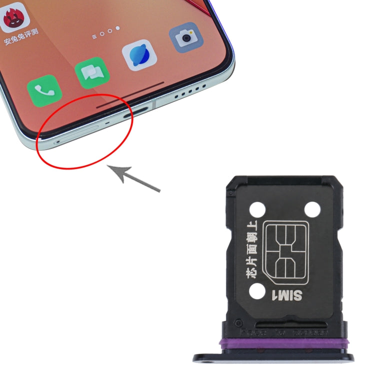 Pour OPPO Reno8 Pro + / Reno8 Pro 5G / Reno8 Pro Chine Plateau de carte SIM + Plateau de carte SIM
