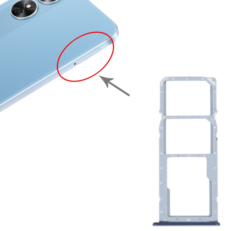 Pour OPPO A17 Plateau de carte SIM + Plateau de carte SIM + Plateau de carte Micro SD