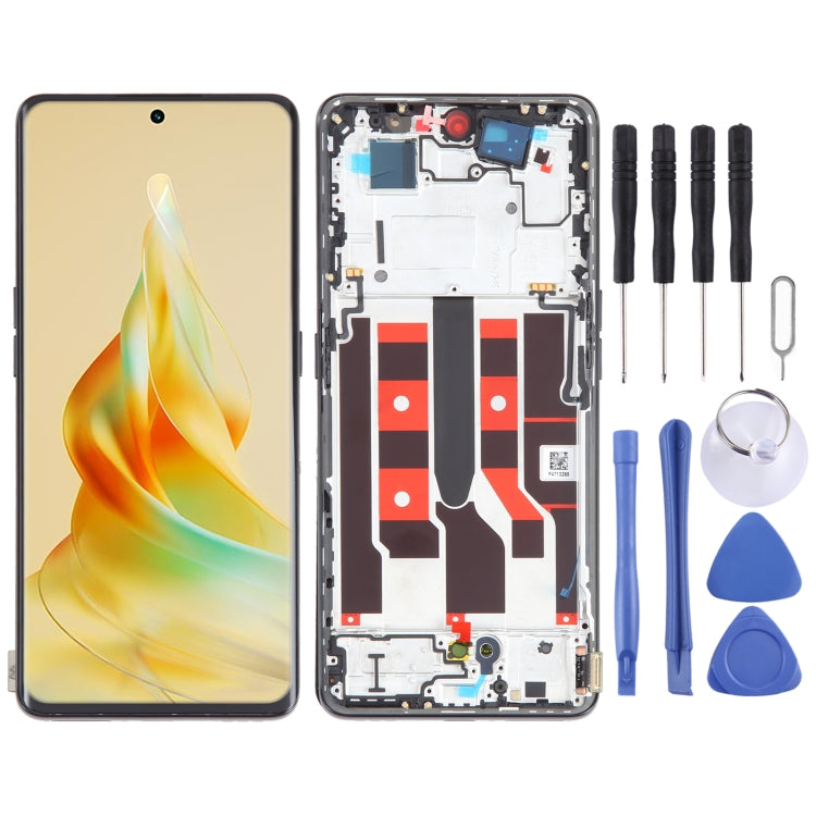 Écran LCD d'origine pour l'assemblage complet du numériseur OPPO Reno8 T 5G avec cadre