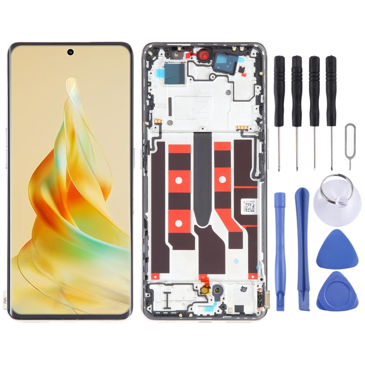 Écran LCD d'origine pour l'assemblage complet du numériseur OPPO Reno8 T 5G avec cadre