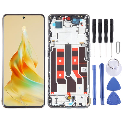 Écran LCD d'origine pour l'assemblage complet du numériseur OPPO Reno8 T 5G avec cadre