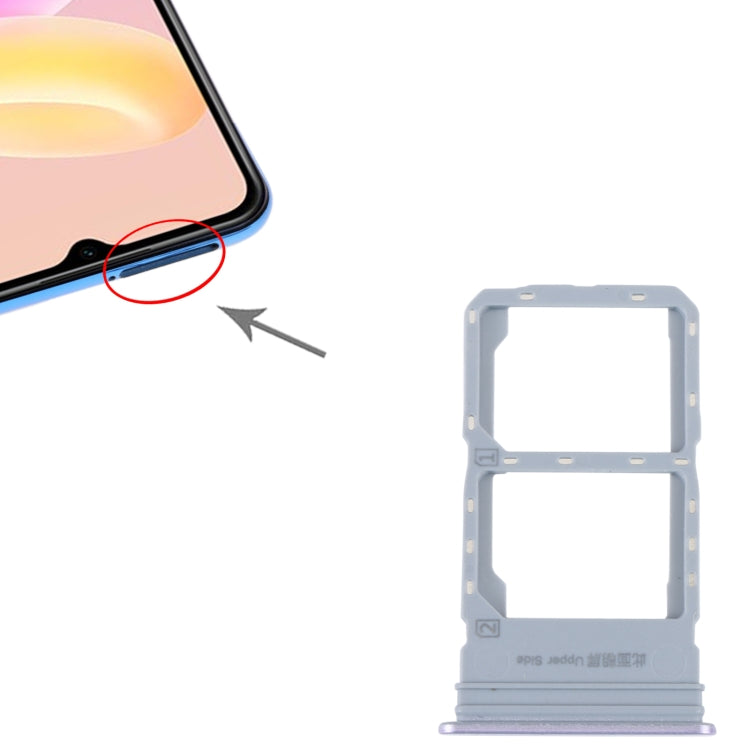Pour vivo Y55S 5G Plateau de carte SIM + Plateau de carte SIM