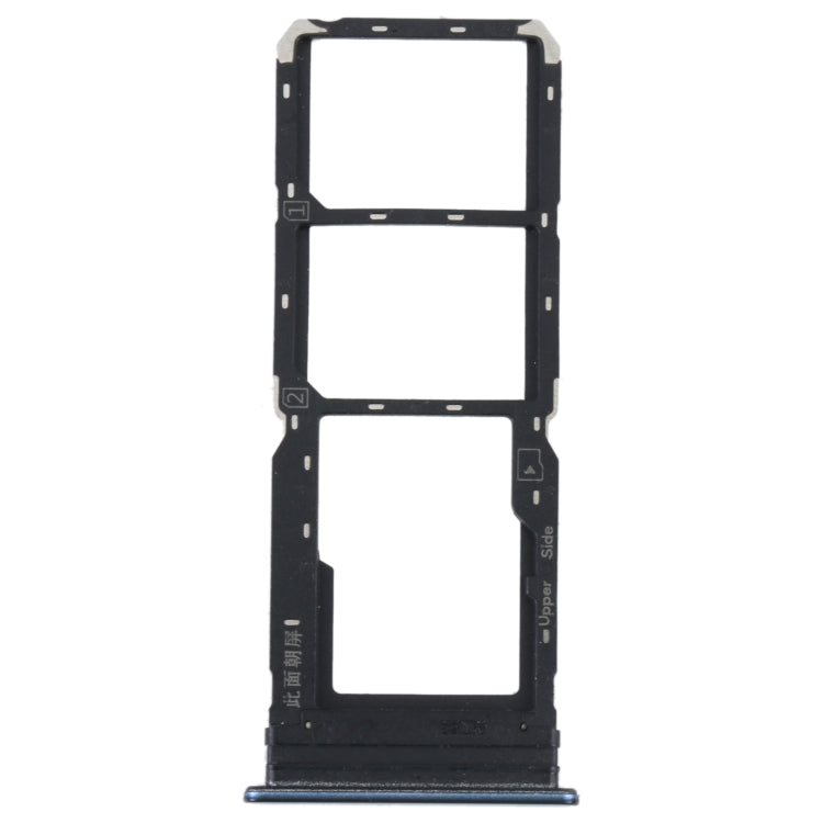 Pour vivo Y21 2021 / Y21S / Y21T / Y21T inde plateau de carte SIM + plateau de carte SIM + plateau de carte Micro SD