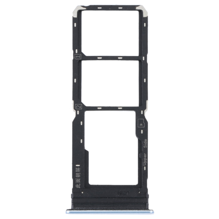 Pour vivo Y21 2021 / Y21S / Y21T / Y21T inde plateau de carte SIM + plateau de carte SIM + plateau de carte Micro SD