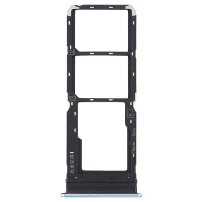 Pour vivo Y21 2021 / Y21S / Y21T / Y21T inde plateau de carte SIM + plateau de carte SIM + plateau de carte Micro SD
