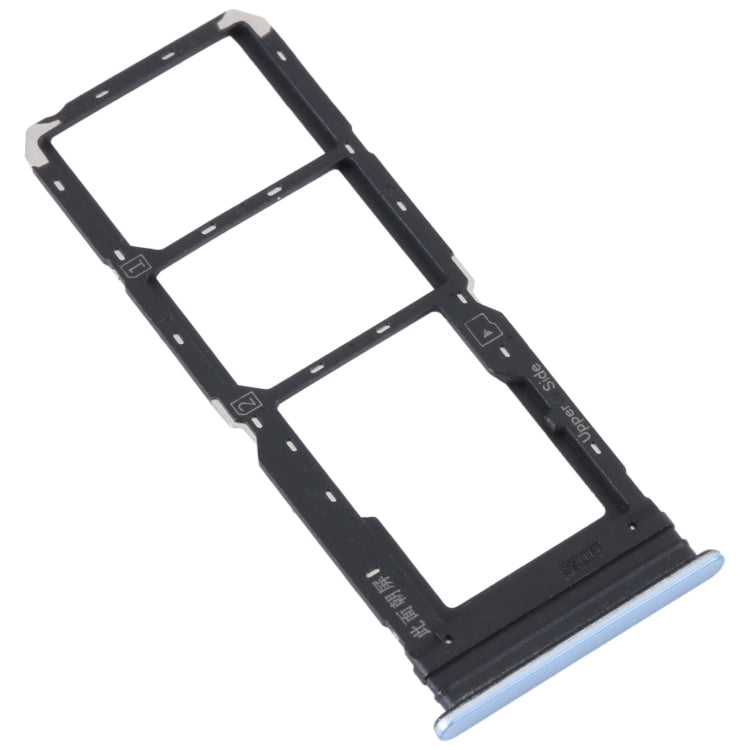 Pour vivo Y21 2021 / Y21S / Y21T / Y21T inde plateau de carte SIM + plateau de carte SIM + plateau de carte Micro SD