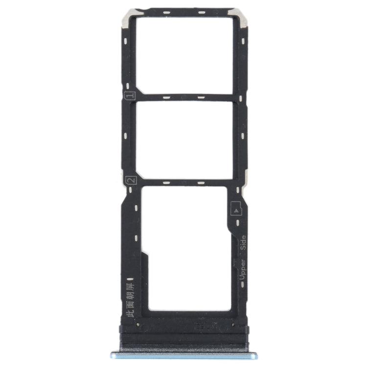 Pour vivo Y21 2021 / Y21S / Y21T / Y21T inde plateau de carte SIM + plateau de carte SIM + plateau de carte Micro SD