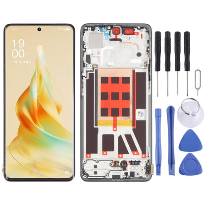 Écran LCD d'origine pour assemblage complet de numériseur OPPO Reno9 Pro avec cadre