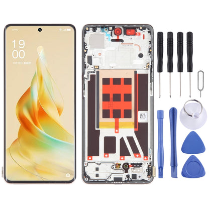 Écran LCD d'origine pour assemblage complet de numériseur OPPO Reno9 Pro avec cadre