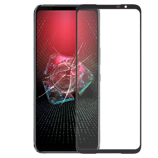 Lentille extérieure en verre pour écran avant Asus ROG Phone 5 Pro ZS673KS, avec adhésif optiquement transparent OCA
