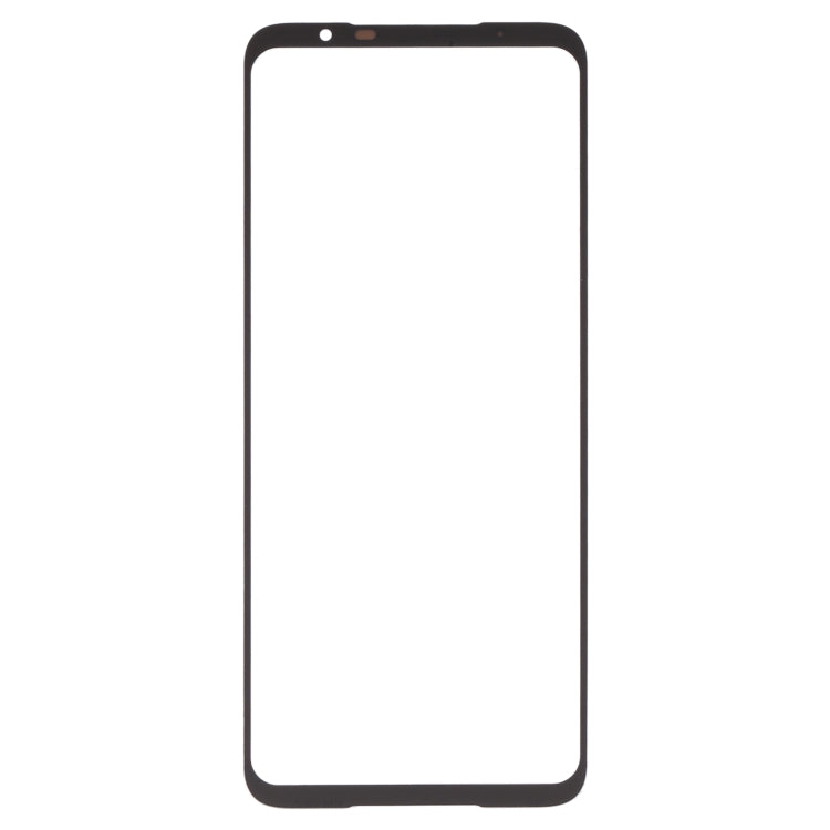 Pour Asus ROG Phone 5S / 5S Pro ZS676KS lentille extérieure en verre de l'écran avant avec adhésif OCA optiquement transparent
