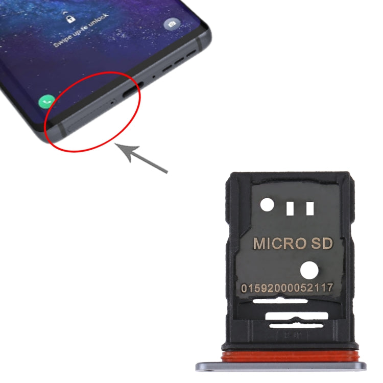 Pour TCL 20 Pro 5G plateau de carte SIM d'origine + plateau de carte Micro SD