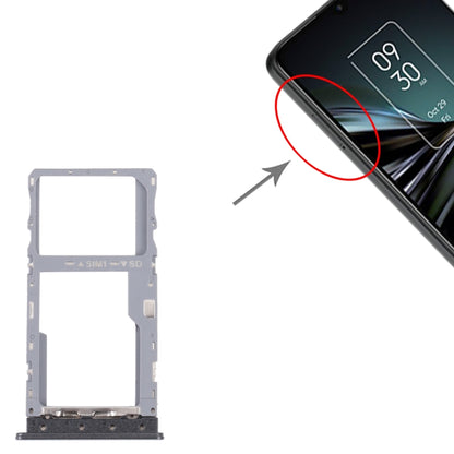 Pour TCL 20 XE plateau de carte SIM d'origine + plateau de carte Micro SD