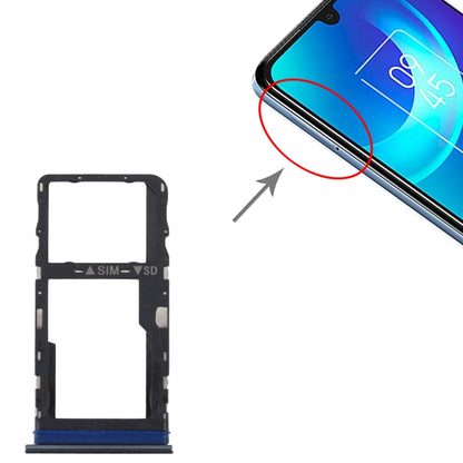 Pour TCL 30 / 30+ / 30 5G Plateau de carte SIM d'origine + Plateau de carte Micro SD