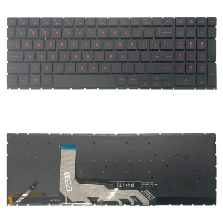 Clavier Version américaine avec rétro-éclairage/touche numérique pour HP OMEN 15 2020 15-EK 15-EN EK1016TX EK1000 EK0018 TPN-Q238 TPN-Q236