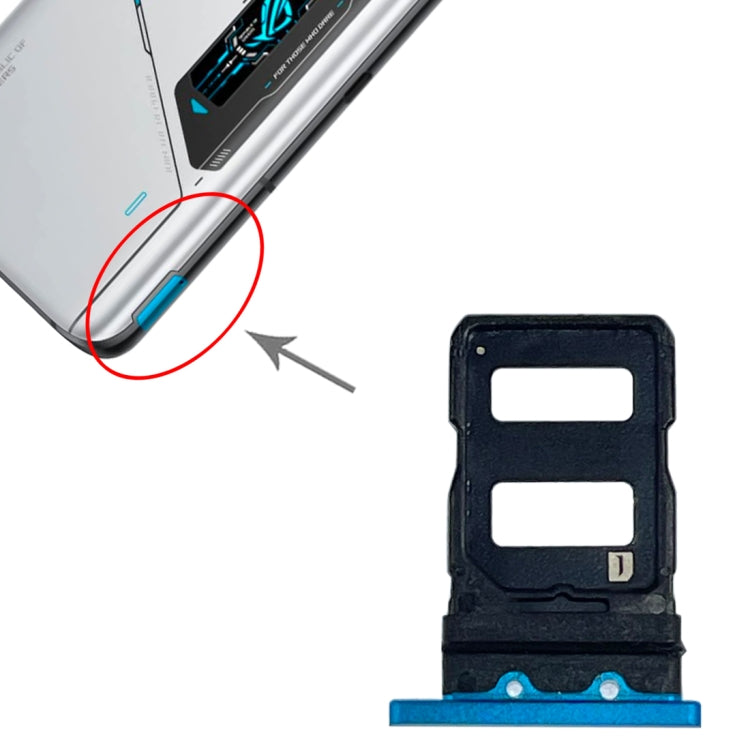 Pour Asus ROG Phone 6 Plateau de carte SIM + Plateau de carte SIM