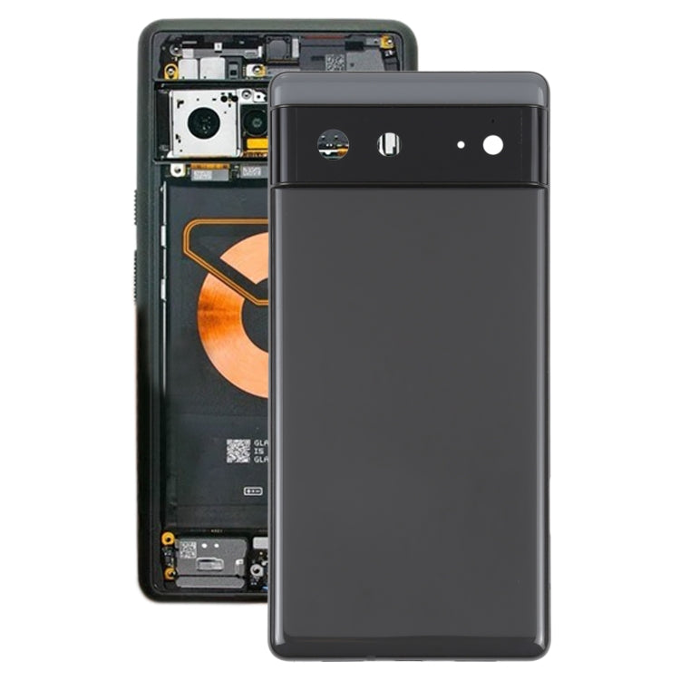 Pour couvercle arrière de batterie Google Pixel 6 avec cadre central